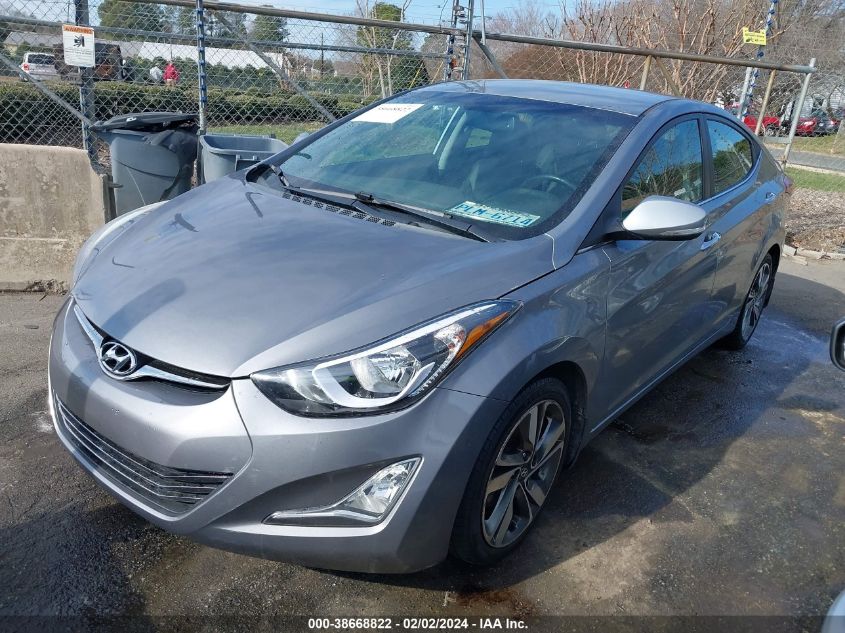 2016 HYUNDAI ELANTRA LIMITED - KMHDH4AE8GU522952