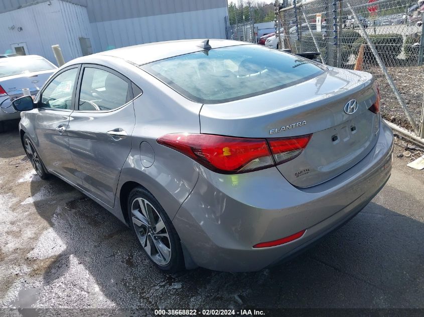 2016 HYUNDAI ELANTRA LIMITED - KMHDH4AE8GU522952