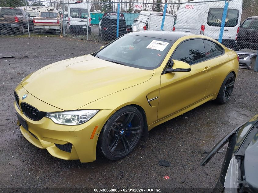 2015 BMW M4 VIN: WBS3R9C5XFK333276 Lot: 38668883