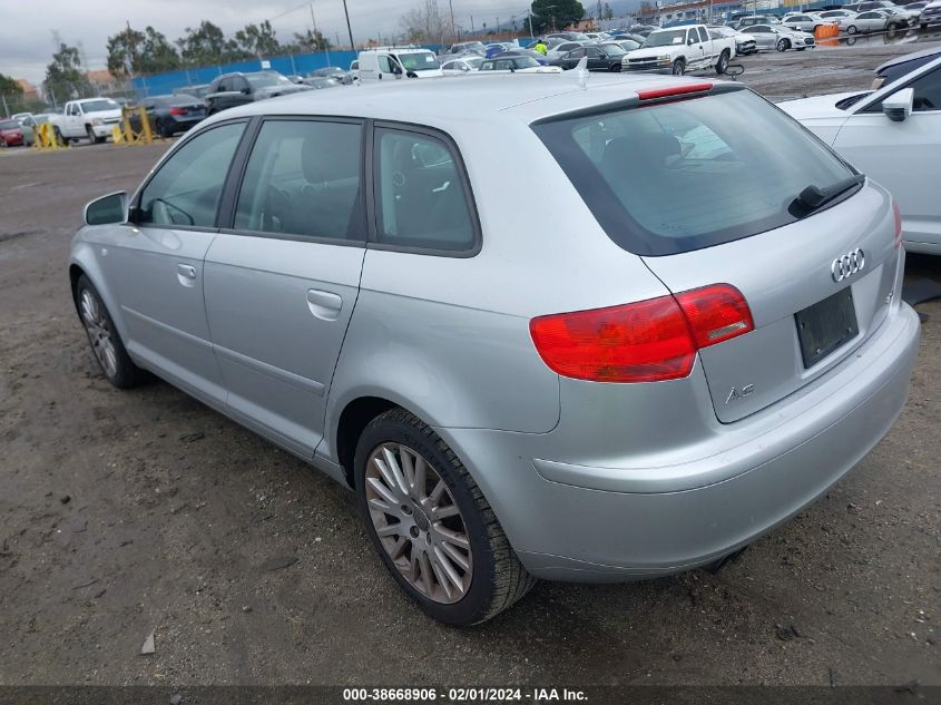 2007 Audi A3 2.0T VIN: WAUNF78P97A093908 Lot: 38668906