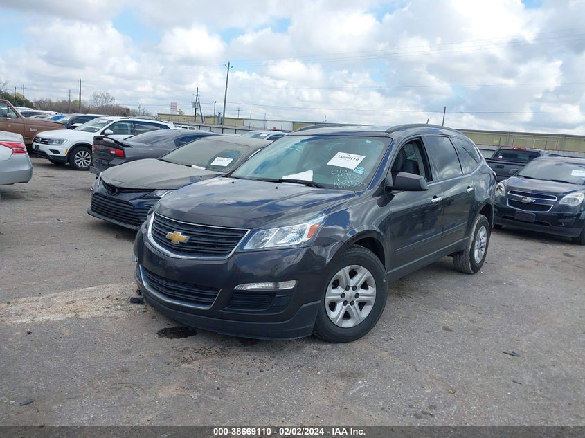 2017 CHEVROLET TRAVERSE LS - 1GNKRFKDXHJ324555