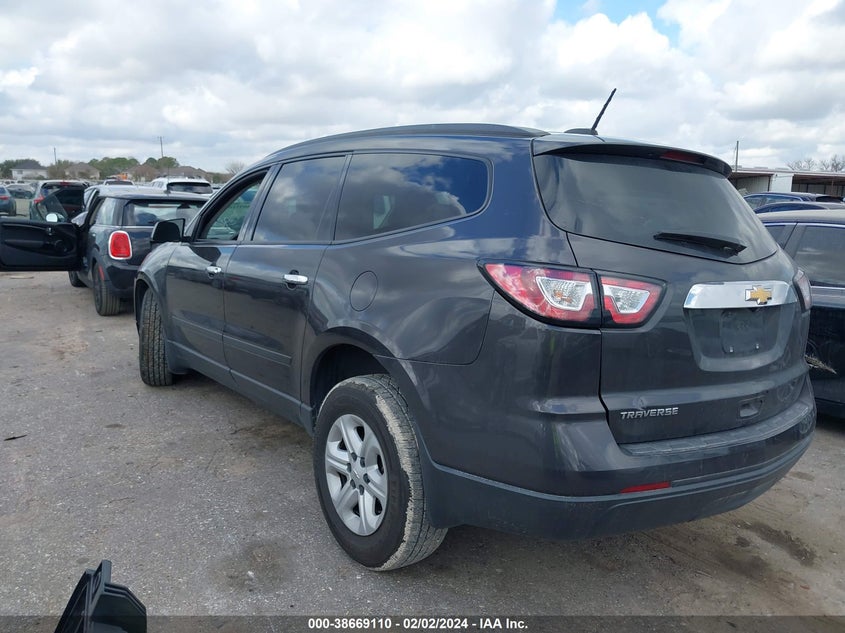 2017 CHEVROLET TRAVERSE LS - 1GNKRFKDXHJ324555