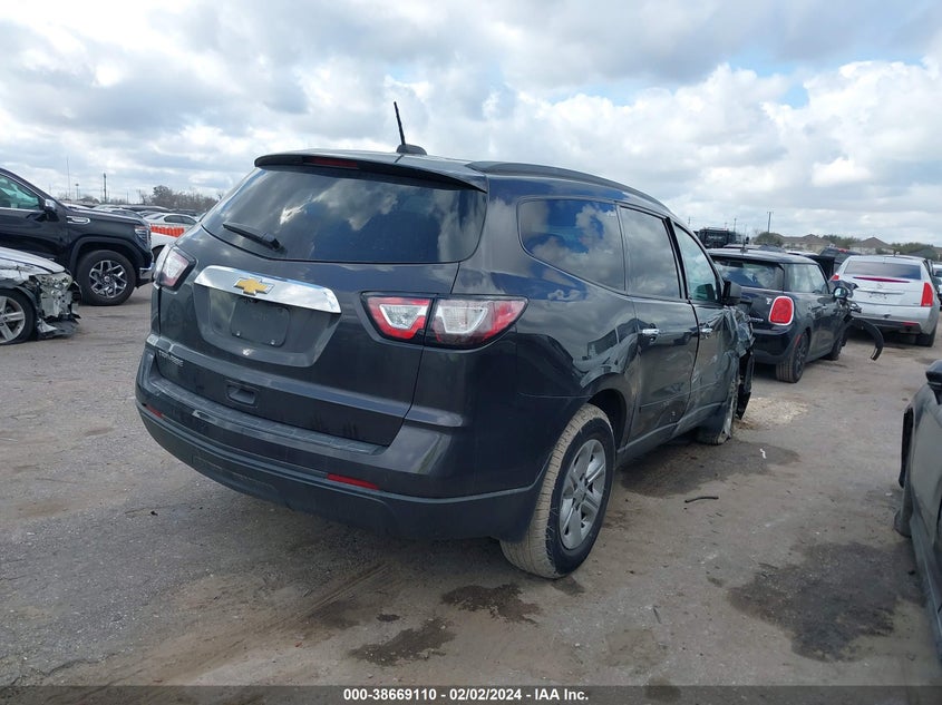 2017 CHEVROLET TRAVERSE LS - 1GNKRFKDXHJ324555