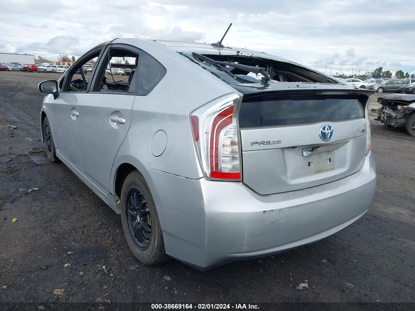 2015 TOYOTA PRIUS THREE - JTDKN3DU3F0449710