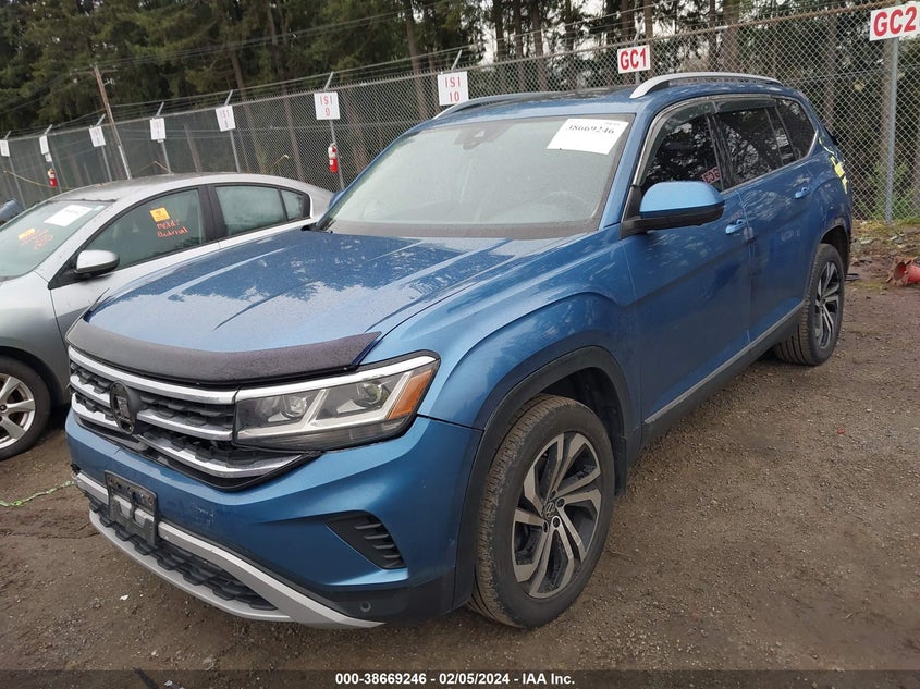 VIN 1V2TR2CA7MC501909 2021 VOLKSWAGEN ATLAS 3.6L V6 SEL PREMIUM