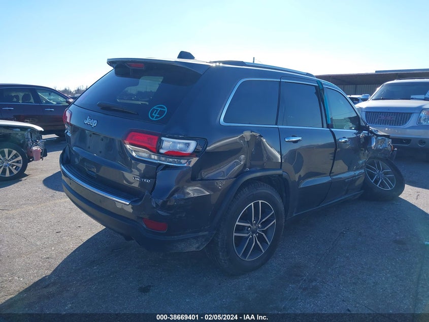 VIN 1C4RJEBG9LC404171 2020 JEEP GRAND CHEROKEE LIMITED 4X2