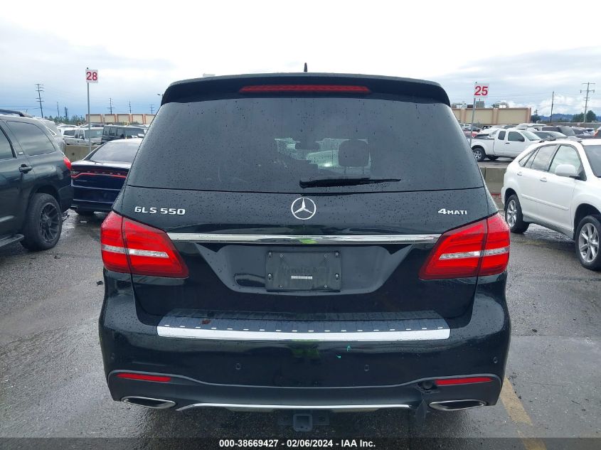 2017 Mercedes-Benz Gls 550 4Matic VIN: 4JGDF7DE4HA917832 Lot: 38669427