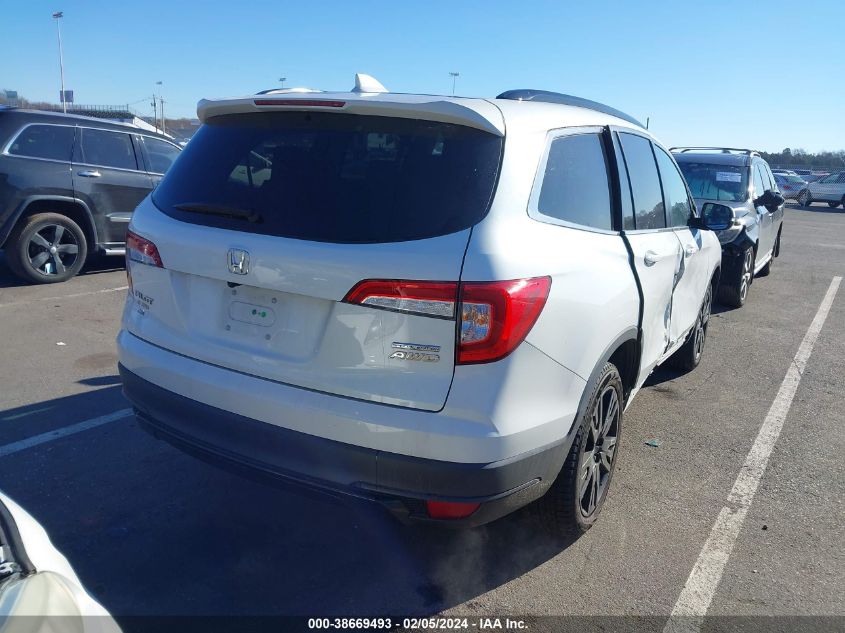 2021 Honda Pilot Awd Special Edition VIN: 5FNYF6H21MB092737 Lot: 38669493