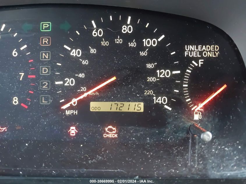 1997 Lexus Es 300 VIN: JT8BF22G8V0051622 Lot: 38669995