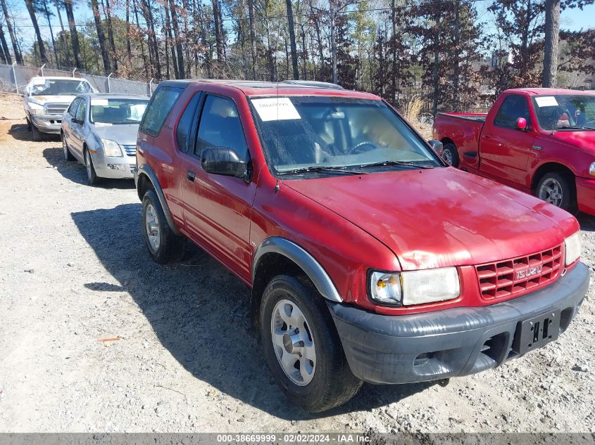 1999 Isuzu Amigo S 3.2L V6 Hard Top/S 3.2L V6 Soft Top VIN: 4S2CK57W1X4368239 Lot: 38669999