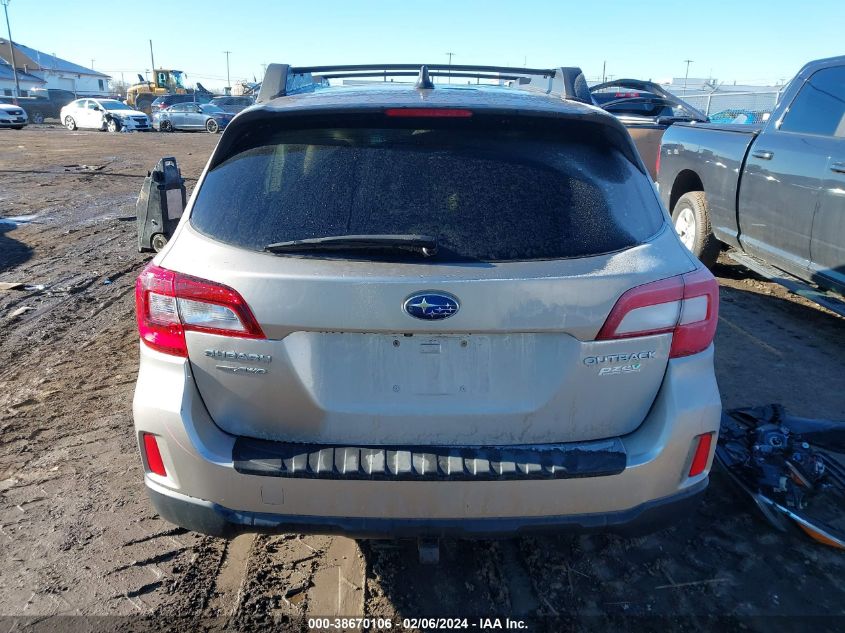 2016 Subaru Outback 2.5I Limited VIN: 4S4BSANC7G3266387 Lot: 38670106