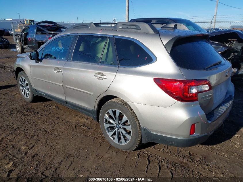 2016 Subaru Outback 2.5I Limited VIN: 4S4BSANC7G3266387 Lot: 38670106