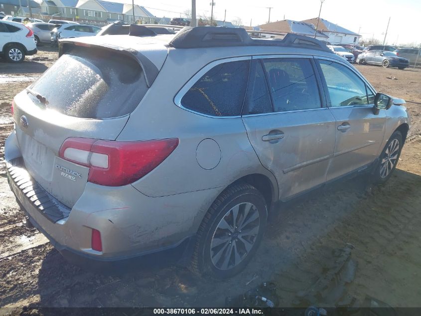 2016 Subaru Outback 2.5I Limited VIN: 4S4BSANC7G3266387 Lot: 38670106