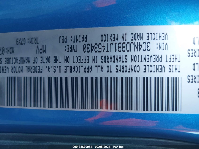 2018 JEEP COMPASS LATITUDE - 3C4NJDBB1JT453430