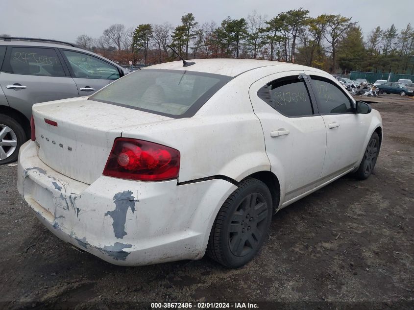 2013 Dodge Avenger Se VIN: 1C3CDZAB2DN572528 Lot: 38672486