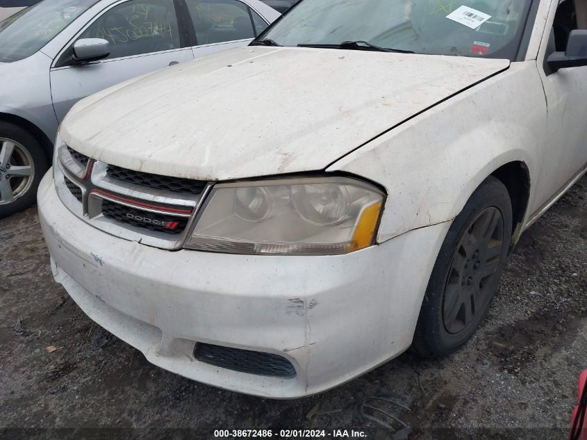 2013 Dodge Avenger Se VIN: 1C3CDZAB2DN572528 Lot: 38672486