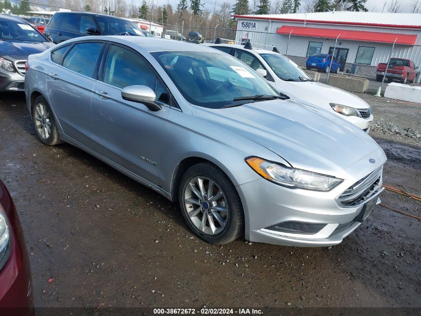 VIN 3FA6P0LU0HR385663 2017 FORD FUSION HYBRID no.1