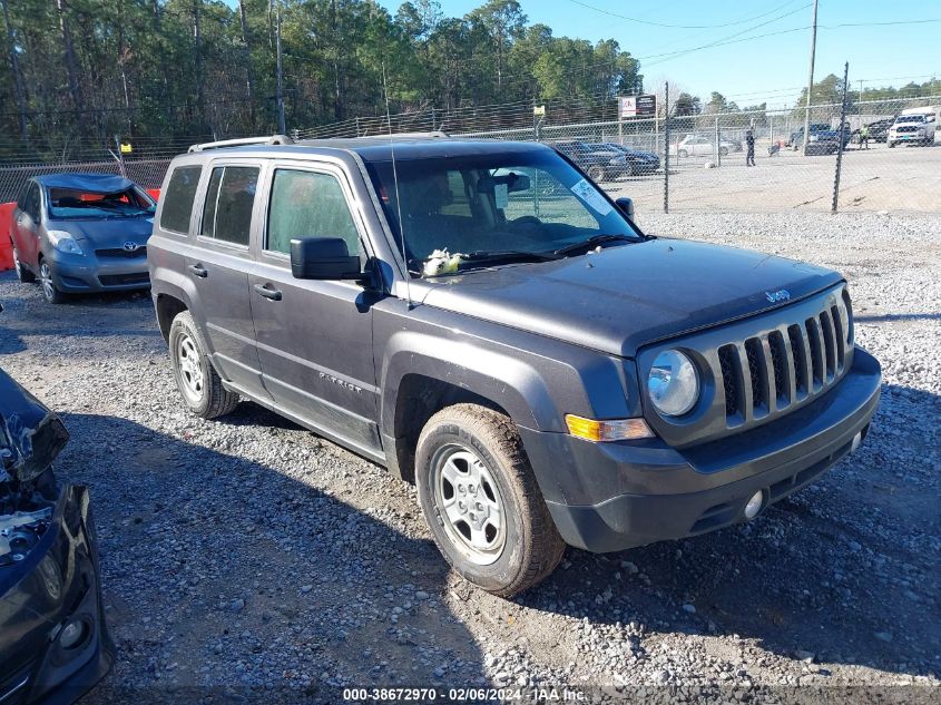 2016 Jeep Patriot Sport VIN: 1C4NJPBB4GD576784 Lot: 38672970