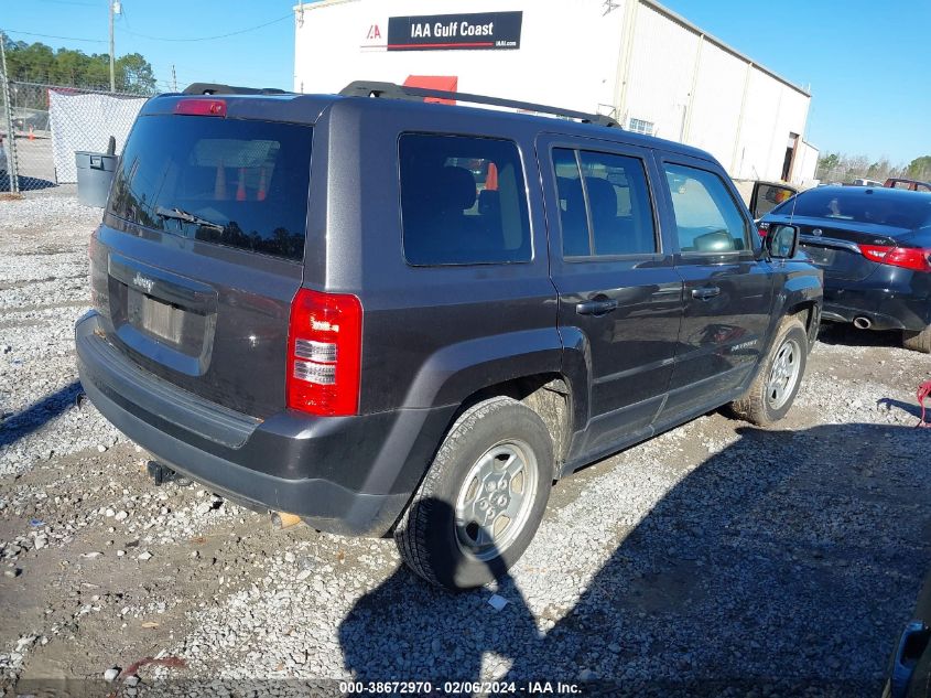 2016 Jeep Patriot Sport VIN: 1C4NJPBB4GD576784 Lot: 38672970