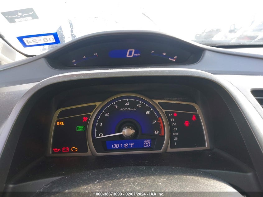 2008 HONDA CIVIC VIN: 2HGFA16538H532433