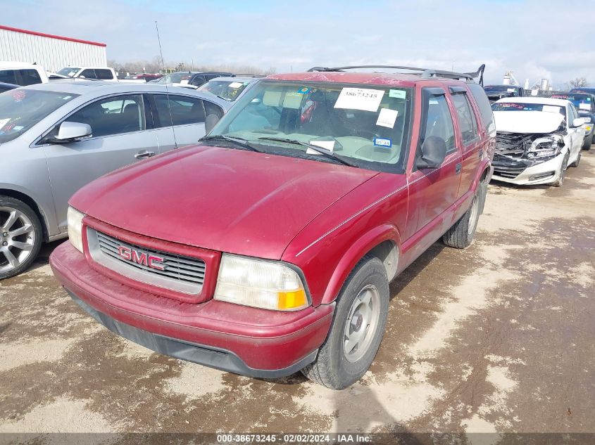 1998 GMC Jimmy VIN: 1GKCS13W4WK503111 Lot: 38673245