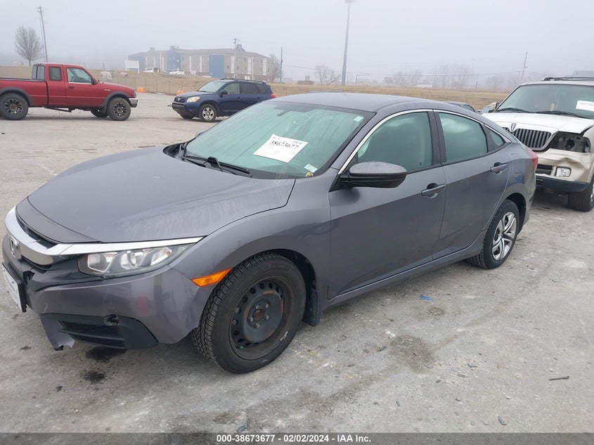 2017 HONDA CIVIC VIN: 19XFC2F52HE077228