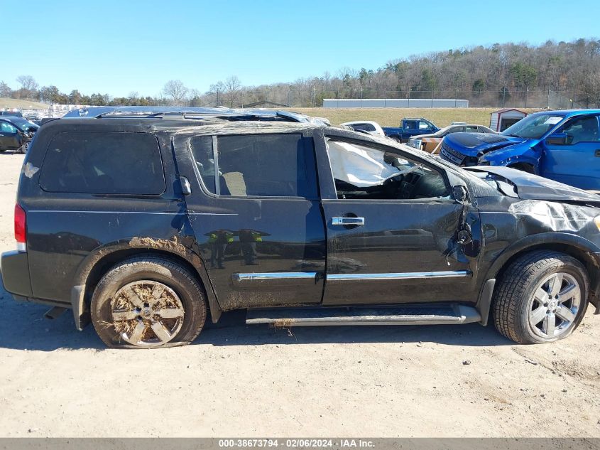 2012 Nissan Armada Platinum VIN: 5N1BA0NC2CN614463 Lot: 38673794