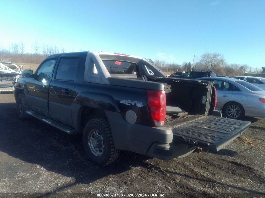 2002 Chevrolet Avalanche 2500 VIN: 3GNGK23G12G232755 Lot: 38673798