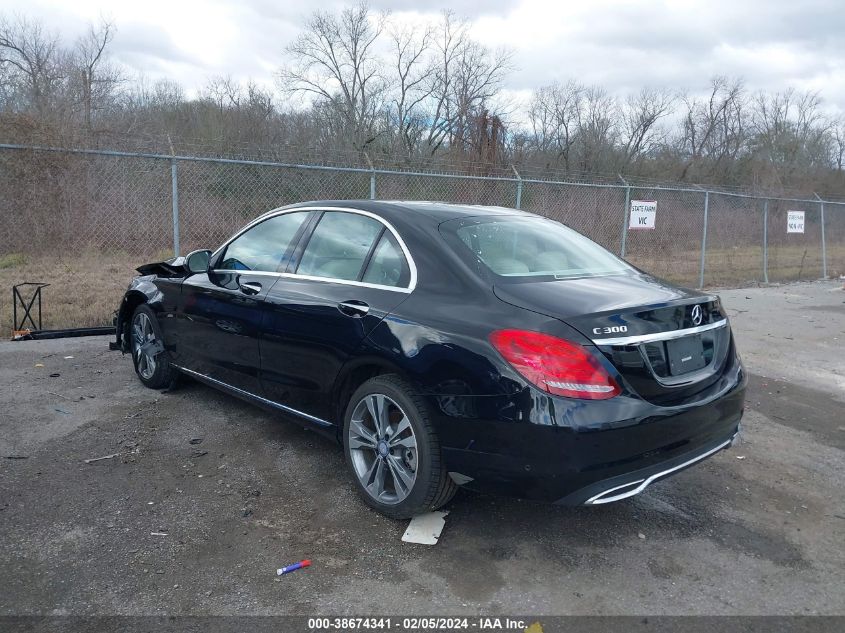 2017 Mercedes-Benz C 300 Luxury/Sport VIN: 55SWF4JB2HU204763 Lot: 38674341