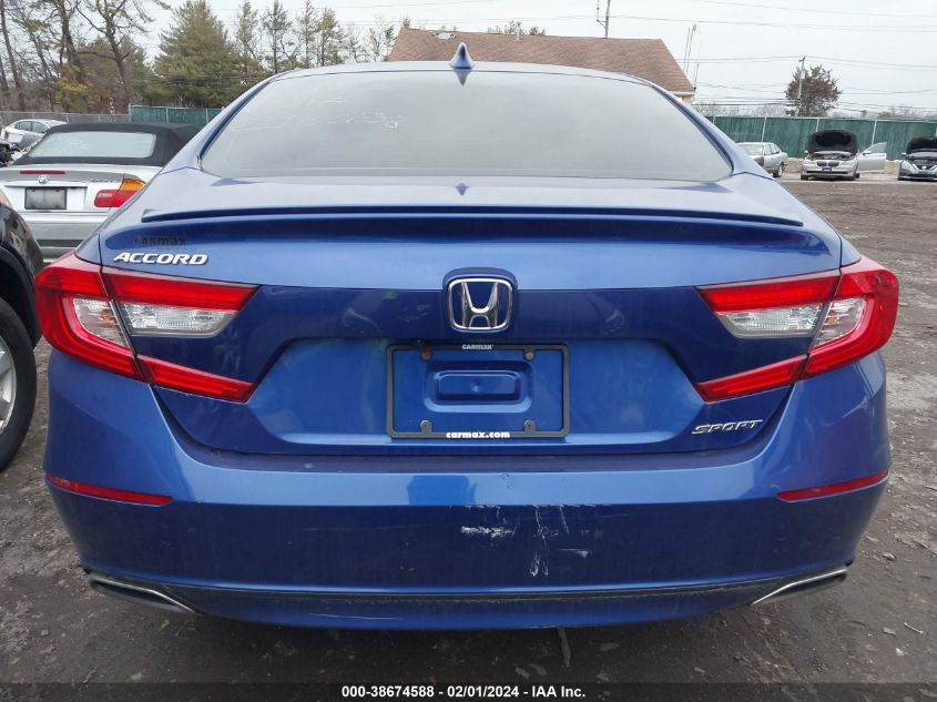 2020 Honda Accord Sport VIN: 1HGCV1F3XLA148257 Lot: 38674588