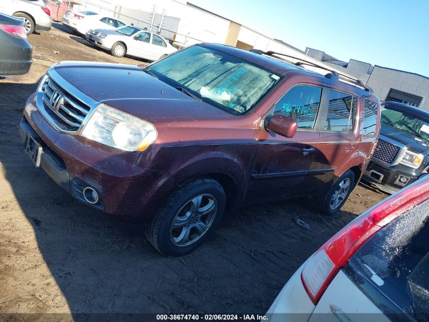 2013 Honda Pilot Ex-L VIN: 5FNYF4H55DB065622 Lot: 38674740