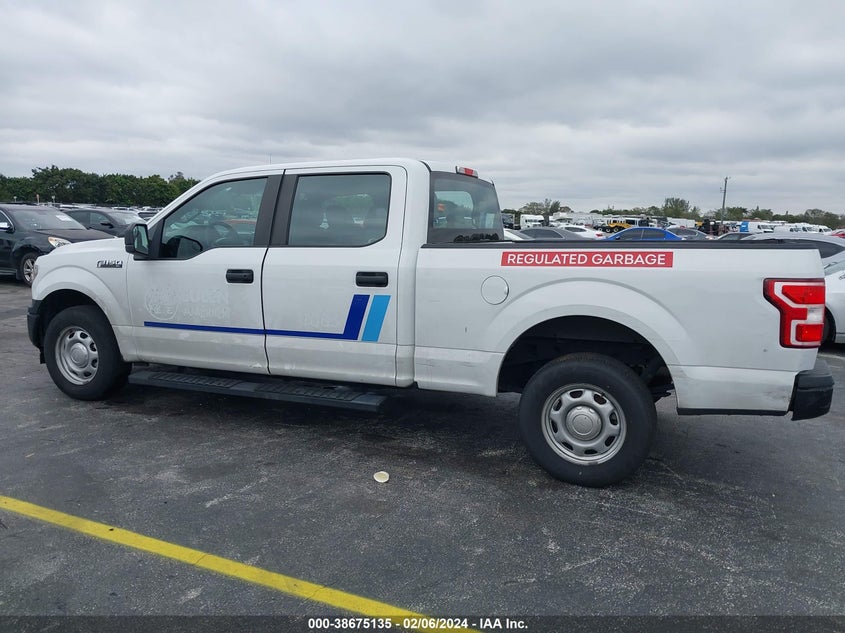 VIN 1FTEW1C52KFD10233 2019 FORD F-150 XL