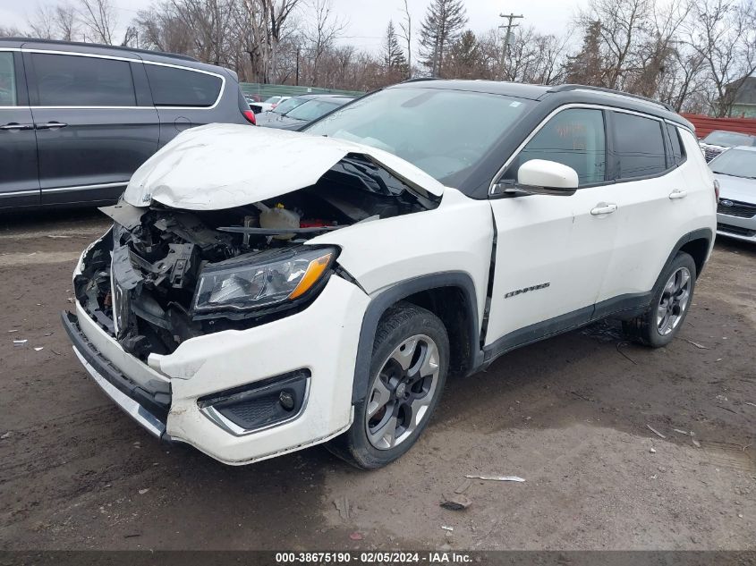 2020 Jeep Compass Limited 4X4 VIN: 3C4NJDCB8LT209405 Lot: 38675190