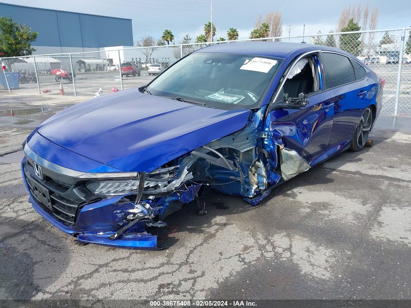VIN 1HGCV1F44NA093459 2022 HONDA ACCORD SPORT SPECIAL EDITION