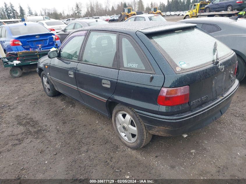 1993 Opel Astra VIN: W0L000058R2514588 Lot: 38677129