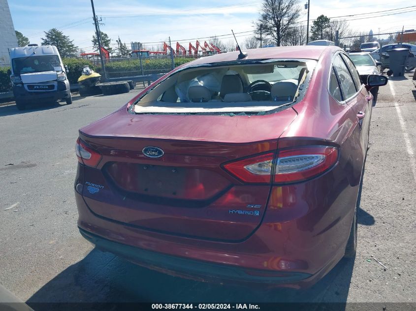 3FA6P0LU7GR406118 2016 Ford Fusion Hybrid Se