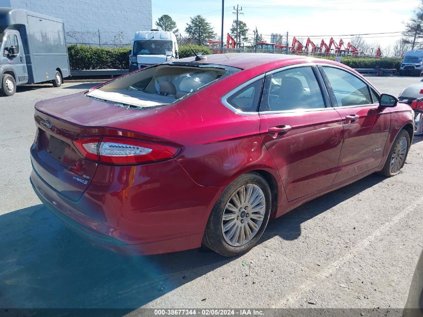 2016 Ford Fusion Hybrid Se VIN: 3FA6P0LU7GR406118 Lot: 38677344