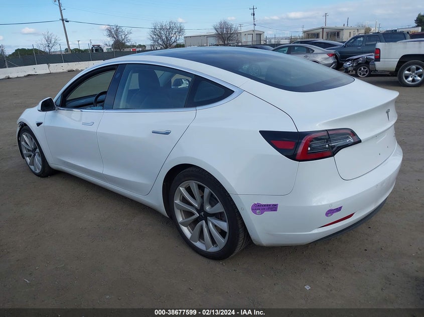 VIN 5YJ3E1EB9JF111602 2018 TESLA MODEL 3 LONG RANGE/PERFORMANCE