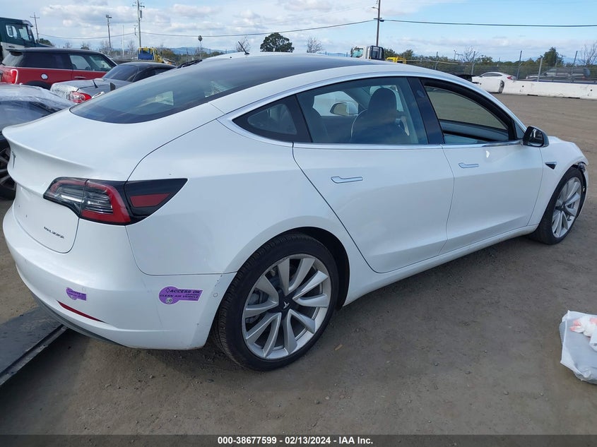 VIN 5YJ3E1EB9JF111602 2018 TESLA MODEL 3 LONG RANGE/PERFORMANCE