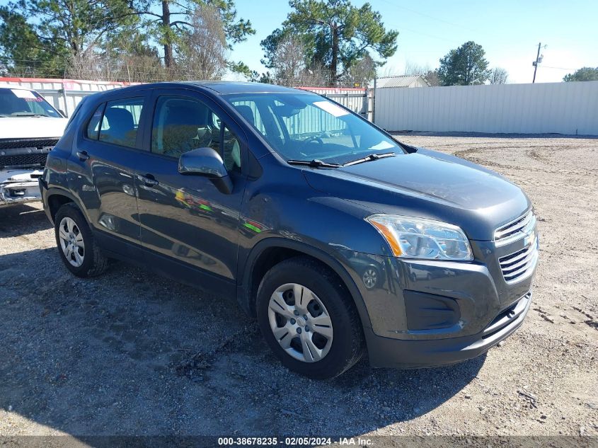 2016 Chevrolet Trax 1Ls VIN: 3GNCJKSB3GL116947 Lot: 38678235