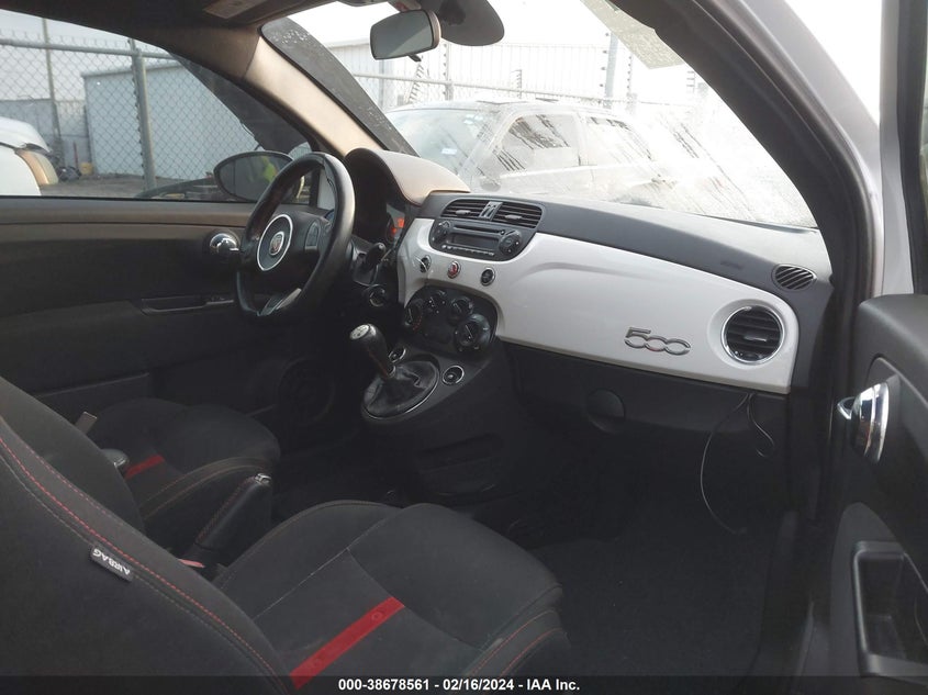2014 Fiat 500 Abarth VIN: 3C3CFFFH4ET279656 Lot: 38678561