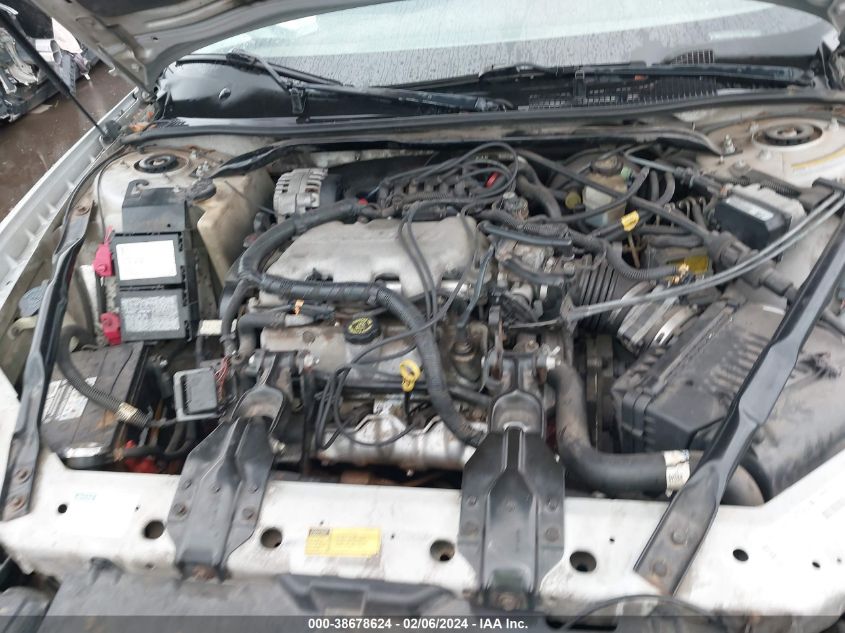 2000 Chevrolet Monte Carlo Ls VIN: 2G1WW12E8Y9163478 Lot: 38678624