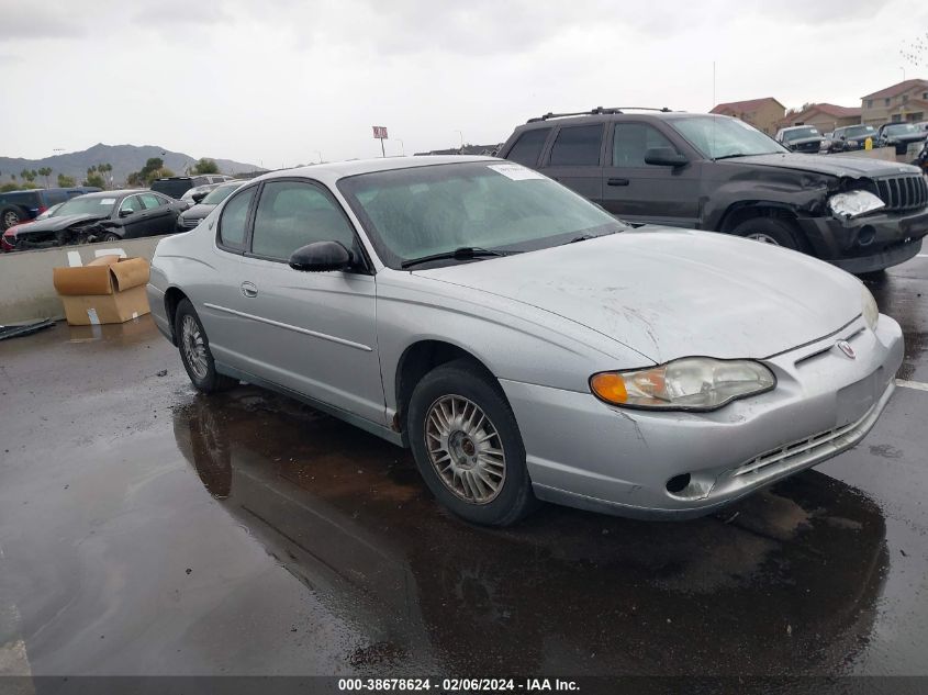 2000 Chevrolet Monte Carlo Ls VIN: 2G1WW12E8Y9163478 Lot: 38678624