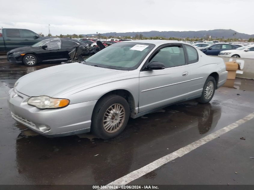 2000 Chevrolet Monte Carlo Ls VIN: 2G1WW12E8Y9163478 Lot: 38678624