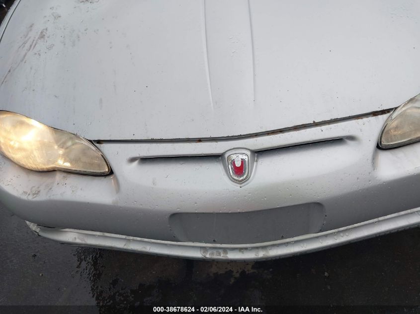 2000 Chevrolet Monte Carlo Ls VIN: 2G1WW12E8Y9163478 Lot: 38678624