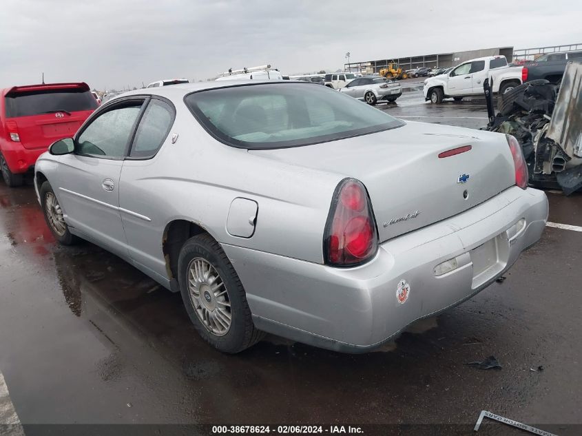 2000 Chevrolet Monte Carlo Ls VIN: 2G1WW12E8Y9163478 Lot: 38678624