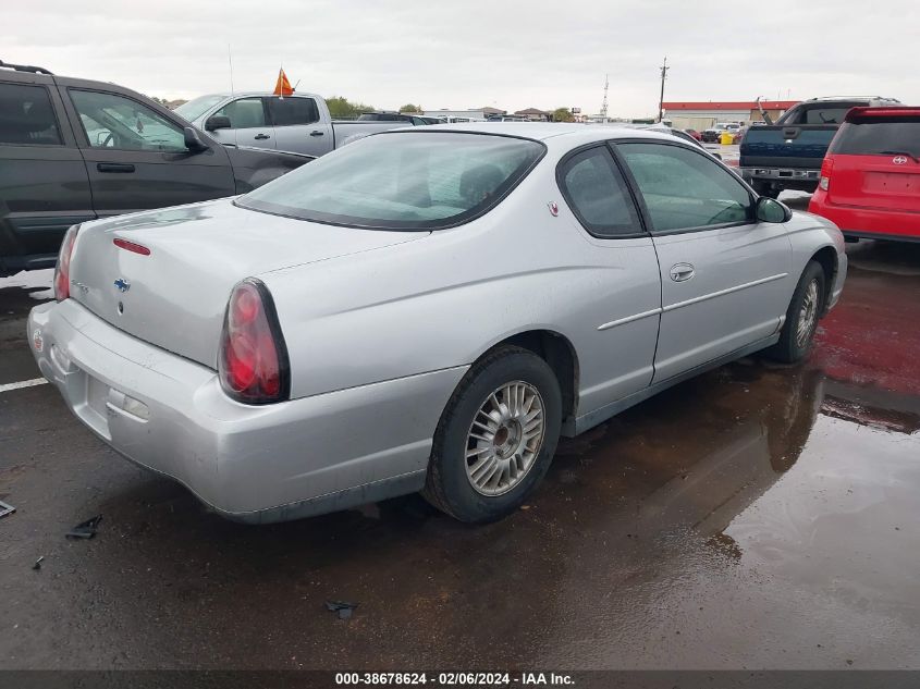 2000 Chevrolet Monte Carlo Ls VIN: 2G1WW12E8Y9163478 Lot: 38678624