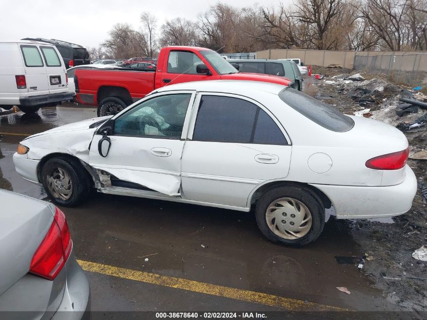 1999 Mercury Tracer Ls/Sport VIN: 1MEFM13P1XW602411 Lot: 38678640