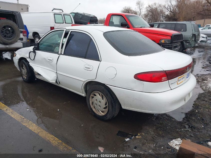 1999 Mercury Tracer Ls/Sport VIN: 1MEFM13P1XW602411 Lot: 38678640