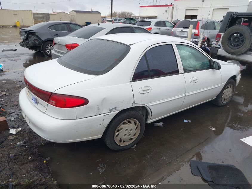 1999 Mercury Tracer Ls/Sport VIN: 1MEFM13P1XW602411 Lot: 38678640